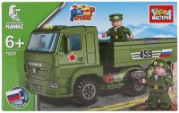 Photos - Construction Toy Gorod Masterov Kamaz with Soldiers 7024