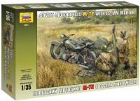 Photos - Model Building Kit Zvezda Soviet Motorcycle M-72 with 82 mm Mortar (1:35) 