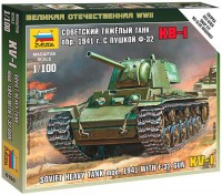 Photos - Model Building Kit Zvezda Soviet Heavy Tank KV-1 mod. 1941 with F-32 Gun (1:100) 