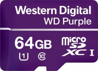 Photos - Memory Card WD Purple microSD 64 GB