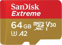 Memory Card SanDisk Extreme V30 A2 microSDXC UHS-I U3 64 GB