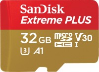 Photos - Memory Card SanDisk Extreme Plus V30 A1 microSDHC UHS-I U3 32 GB