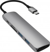 Card Reader / USB Hub Satechi Slim Aluminum Type-C Multi-Port Adapter V2 