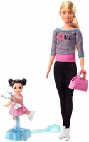 Photos - Doll Barbie Ice-Skating Coach FXP38 