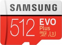 Memory Card Samsung EVO Plus 100 Mb/s microSDXC UHS-I U3 512 GB