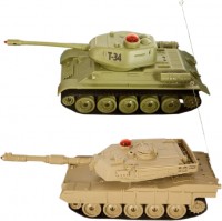 Photos - RC Tank Plamennyj Motor Battle Tank T-34&Abrams M1A2 1:32 