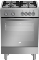 Photos - Cooker Beko FSG 62120 DXMCS stainless steel