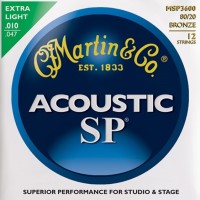 Strings Martin SP Bronze Acoustic 12-String 10-47 