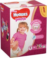 Photos - Nappies Huggies Pants Girl 6 / 60 pcs 