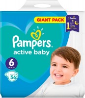 Photos - Nappies Pampers Active Baby 6 / 56 pcs 