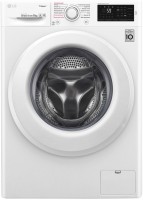 Photos - Washing Machine LG F4M5TS3W white