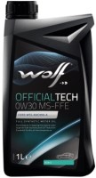 Photos - Engine Oil WOLF Officialtech 0W-30 MS-FFE 1 L