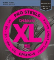 Photos - Strings DAddario XL ProSteels Bass 5-String 45-130 
