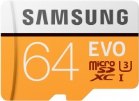 Photos - Memory Card Samsung EVO microSD UHS-I U3 64 GB