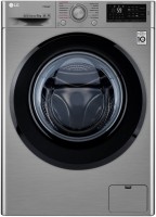 Photos - Washing Machine LG F4M5VS6S silver