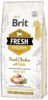 Photos - Dog Food Brit Fresh Chicken with Potato Adult Great Life 