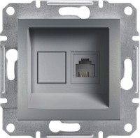 Photos - Socket Schneider Asfora EPH4100162 gray