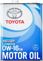 Photos - Engine Oil Toyota Motor Oil 0W-16 SN 4 L