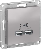 Photos - Socket Schneider AtlasDesign ATN000333 silver