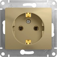 Photos - Socket Schneider Glossa GSL000443 golden