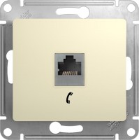 Photos - Socket Schneider Glossa GSL000281T beige