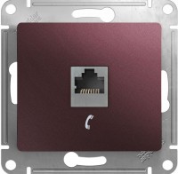 Photos - Socket Schneider Glossa GSL001181T burgundy