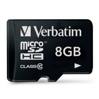 Photos - Memory Card Verbatim microSDHC Class 10 8 GB
