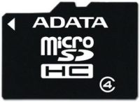 Photos - Memory Card A-Data microSDHC Class 4 4 GB