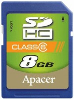 Photos - Memory Card Apacer SDHC Class 6 8 GB