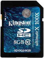 Photos - Memory Card Kingston SDHC 100x Class 10 8 GB