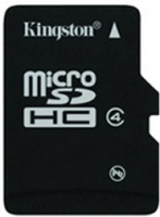 Memory Card Kingston microSDHC Class 4 4 GB