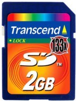 Photos - Memory Card Transcend SD 133x 2 GB
