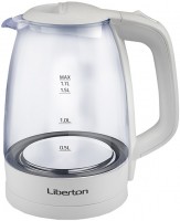 Photos - Electric Kettle Liberton LEK-1708 2000 W 1.7 L  white