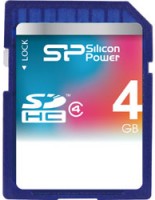 Photos - Memory Card Silicon Power SDHC Class 4 4 GB