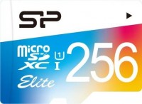 Photos - Memory Card Silicon Power Elite Color microSD UHS-1 Class 10 256 GB