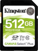 Memory Card Kingston SD Canvas Select Plus 512 GB