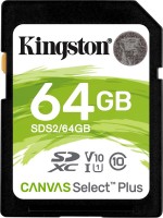 Photos - Memory Card Kingston SD Canvas Select Plus 64 GB