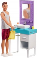 Photos - Doll Barbie Ken and Bathroom FYK53 