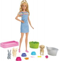 Photos - Doll Barbie Play and Wash Pets FXH11 