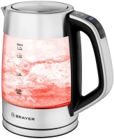 Photos - Electric Kettle Brayer BR1020 2200 W 1.7 L  stainless steel