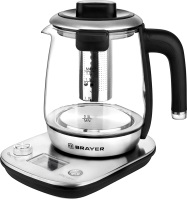 Photos - Electric Kettle Brayer BR1004 1000 W 1.7 L  stainless steel