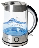 Photos - Electric Kettle Supra KES-2003 2000 W 1.7 L  stainless steel