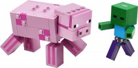 Photos - Construction Toy Lego BigFig Pig with Baby Zombie 21157 