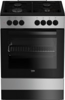 Photos - Cooker Beko FSM 62120 DS silver