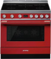 Photos - Cooker Smeg CPF9IPR red