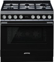 Photos - Cooker Smeg CPF9GMBL black