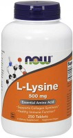Photos - Amino Acid Now L-Lysine 500 mg 250 tab 