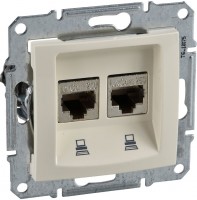 Photos - Socket Schneider Sedna SDN4800147 beige