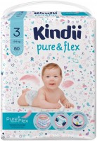 Photos - Nappies Kindii Pure and Flex 3 / 60 pcs 