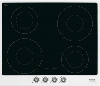 Photos - Hob Smeg SI764BSM white